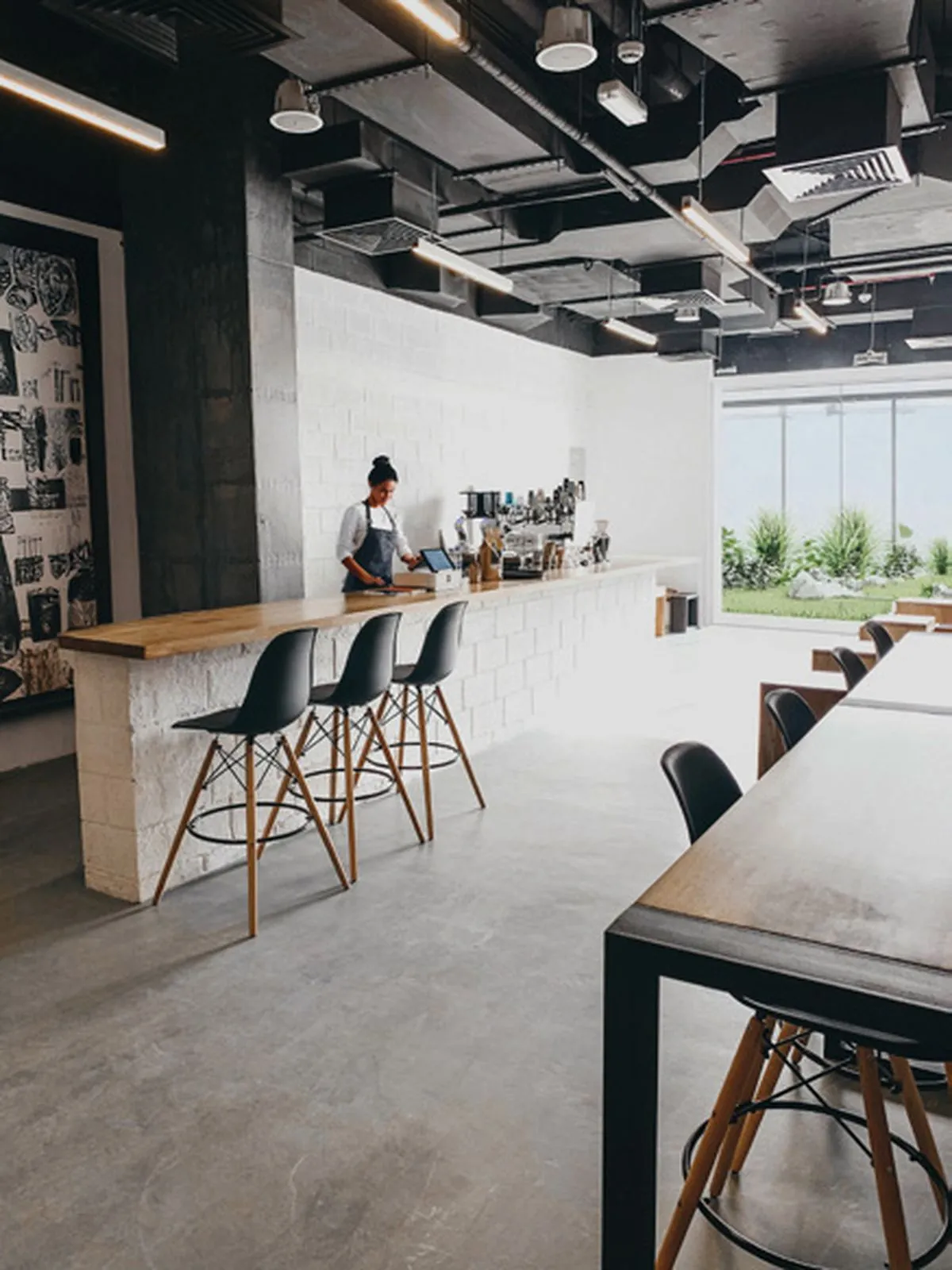 The Grounds roastery interior
