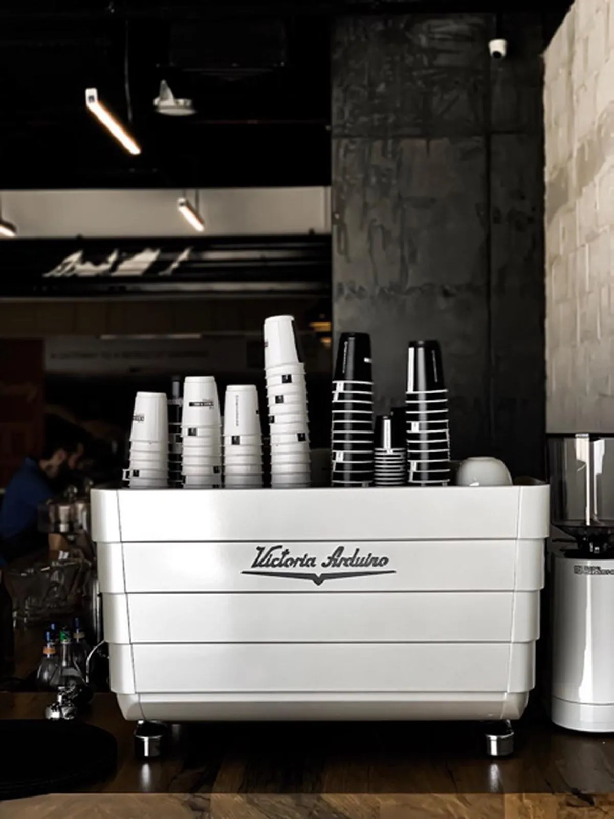 Espresso equipment set up for a partner café